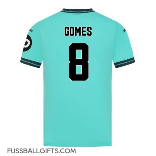 Wolves Joao Gomes #8 Fußballbekleidung Auswärtstrikot 2025-26 Kurzarm